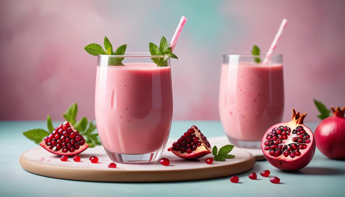 Gül Suyu ve Nar ile Parlak Cilt Dostu Smoothie