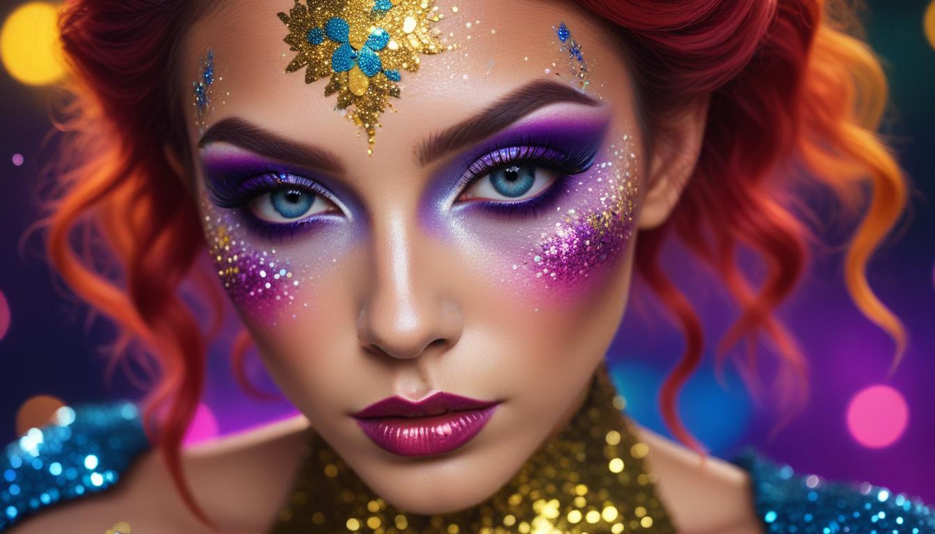 Shimmering and Metallic Fantasy Makeup: Showcase Your Creativity