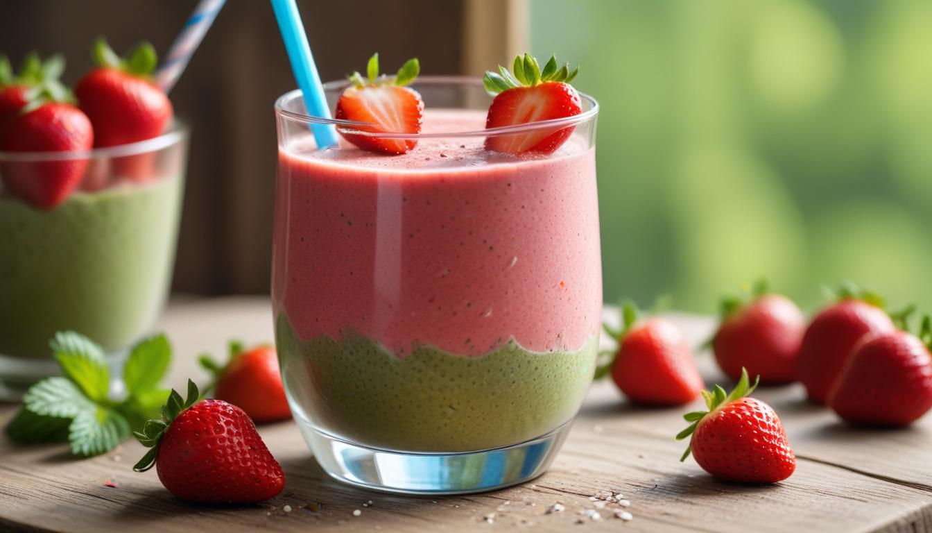 Chia Tohumlu Çilekli Smoothie Tarifi