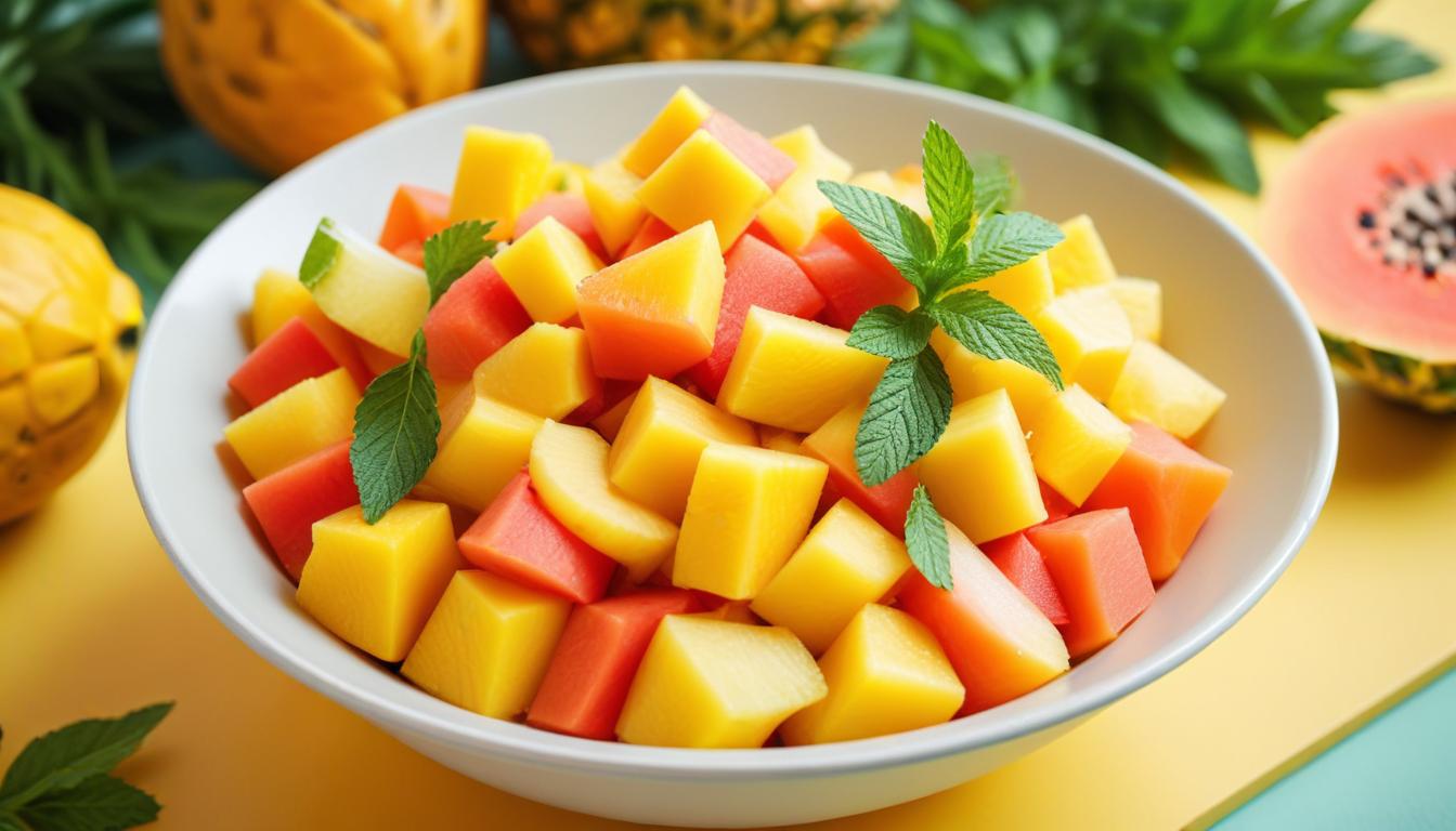 Cilt Aydınlatıcı Papaya ve Ananas Salatası